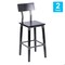 Flash Furniture Jackson Commercial Grade Rustic Black Industrial Wood Dining Barstool, 2PK 2-XU-DG-W0236B-BLK-GG - alternate 2